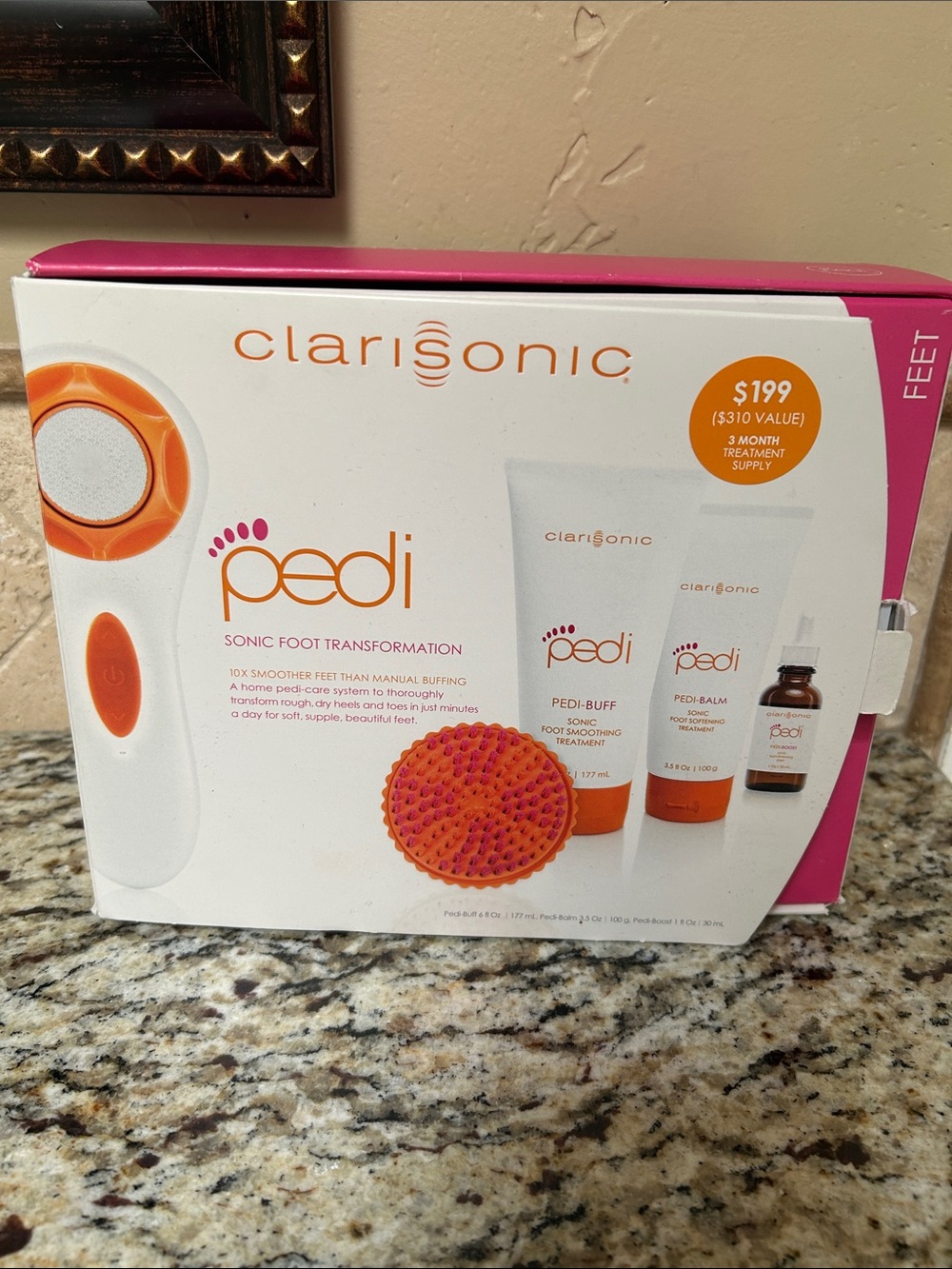 Clarisonic Pedi Sonic Foot Treatment Kit - White & Pink